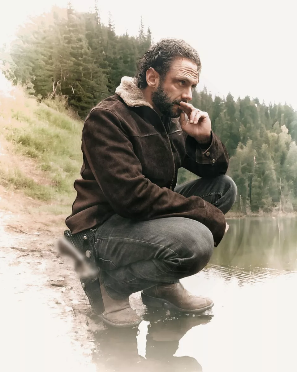 Screen Accurate Rick Grimes Andrew Lincoln The Walking Dead Suede