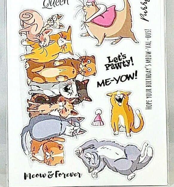 猫猫艺术印象透明亚克力邮票套装 5385 全新! — 第 3/3 张图片