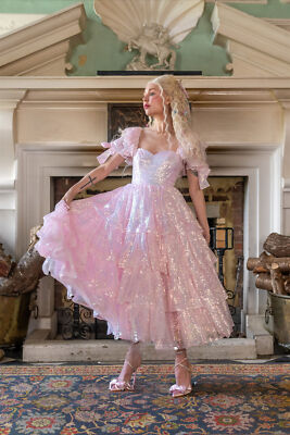 open lace back dress Wedding Lolita OP Dress Chiffon Princess Tea Party Dress main image 1