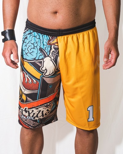 Footex Pantaloncini Beach Volley Grunge Tennis Mare Sublimatici Padel | eBay