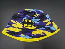 Youth Batman Bucket hat purple blue yellow black camo Camouflage DC Comics