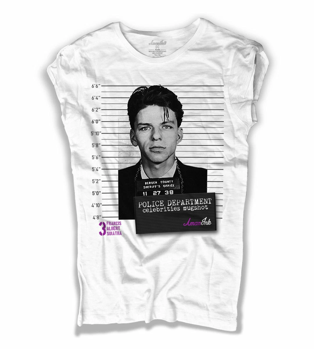 T Shirt Frank Sinatra Photo Signal Celebrities Mugshot eBay