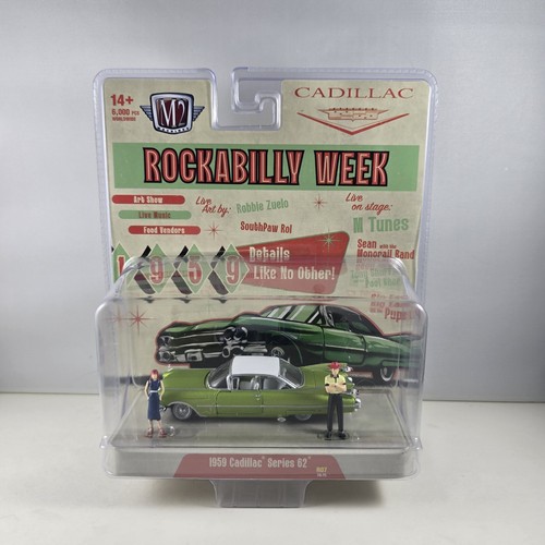 2024 M2 Machines Auto Figs 1959 Cadillac Series 62 R07 New Diorama