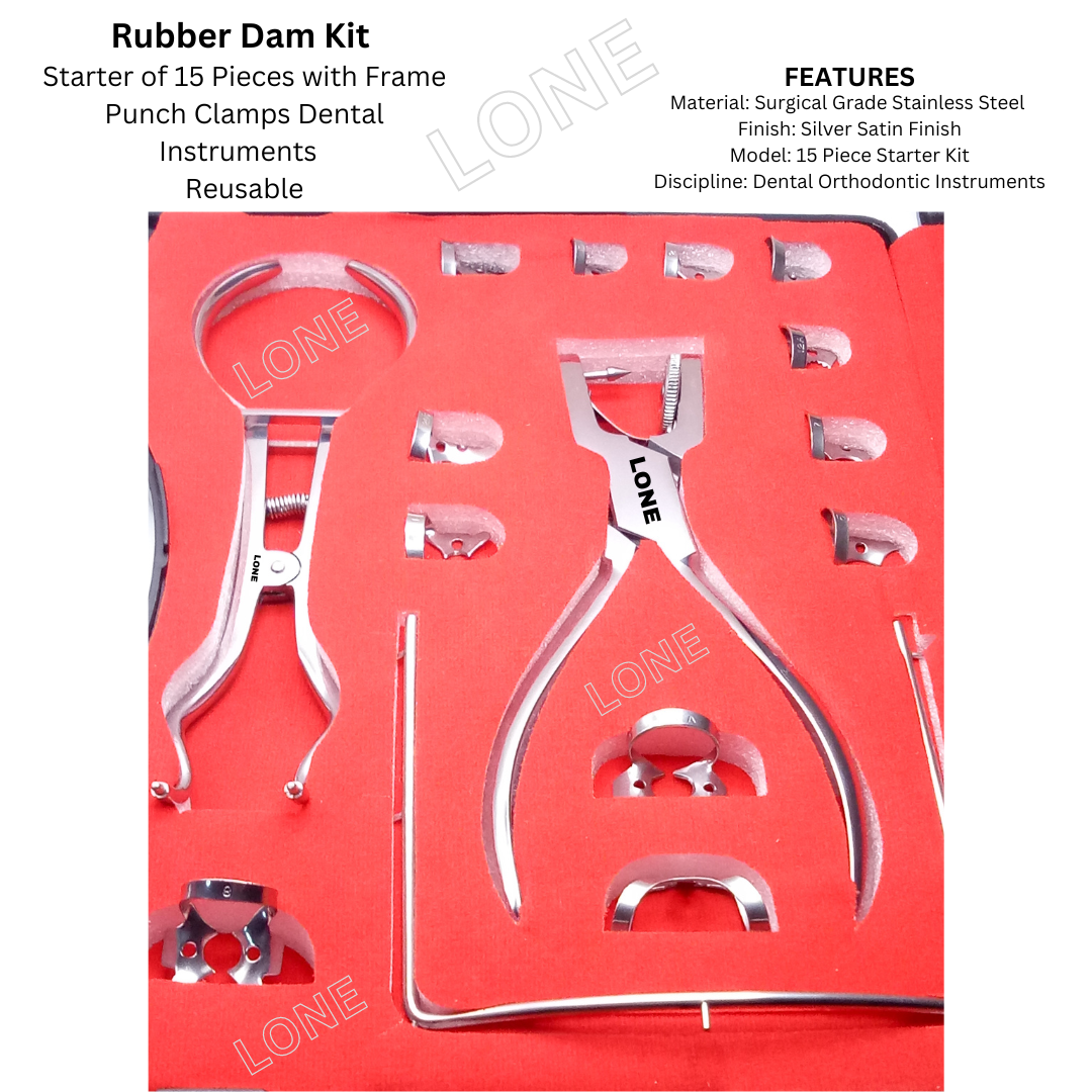 Diga Dentale Strumenti In Gomma Telaio Titolare Di Medie - Foto 4