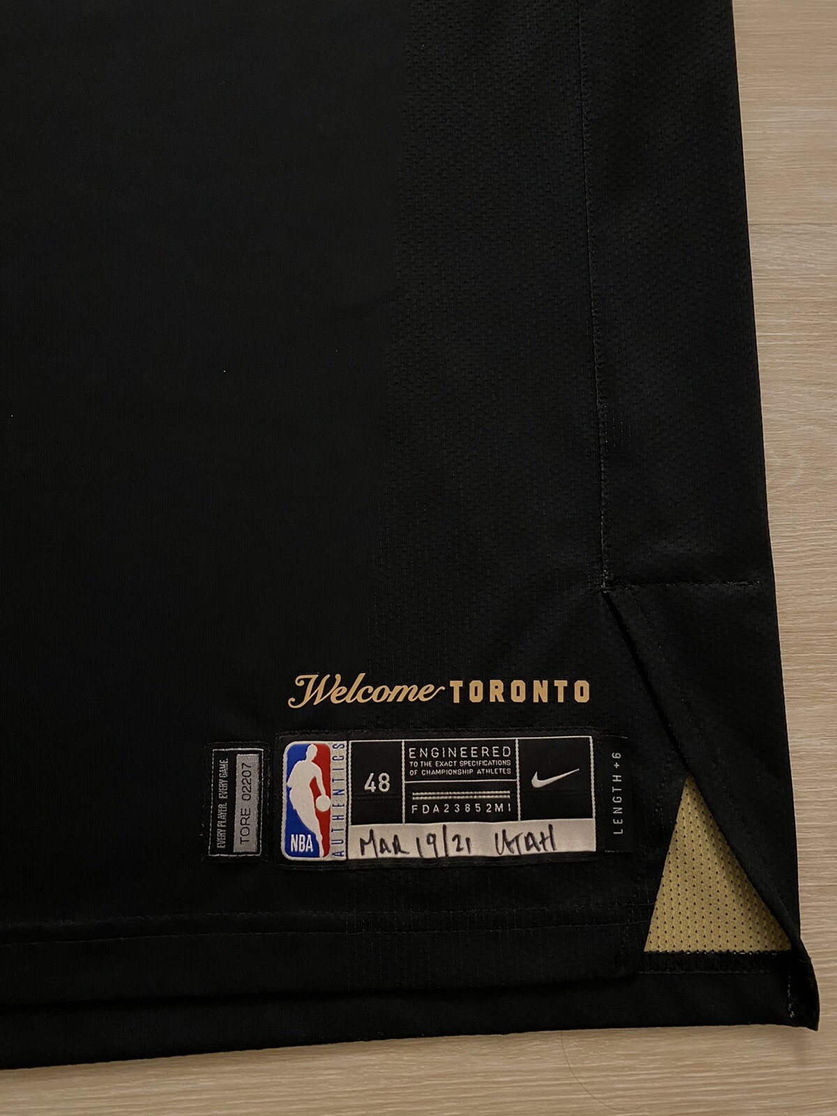 NBA Game Worn jersey OG Anunoby Game Worn Toronto Raptors Game Worn ...