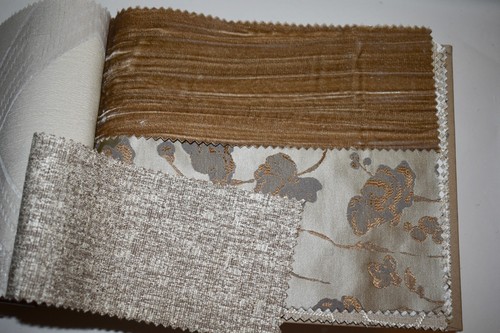 FABRIC SAMPLE BOOK Beige ECRU Taupe BIRCH Ivory 45pcs LOT Weave Print Embroidery - Picture 6 of 17