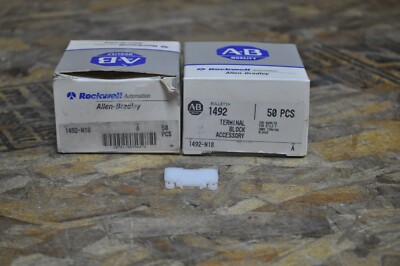 LOT 82 ALLEN BRADLEY 1492-N18 TERMINAL BLOCK END BARRIER NOS FREE SHIPPING