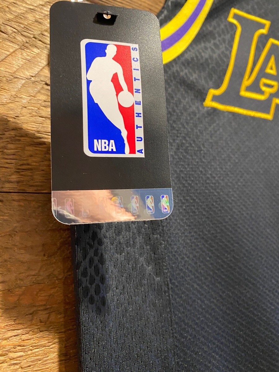 Kobe Bryant #24 Lakers City Edition Lore Series BLACK MAMBA! NWT & WISH patch