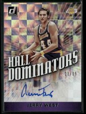 2019-20 Donruss #HD-JWS Jerry West Hall Dominator Signatures #/99