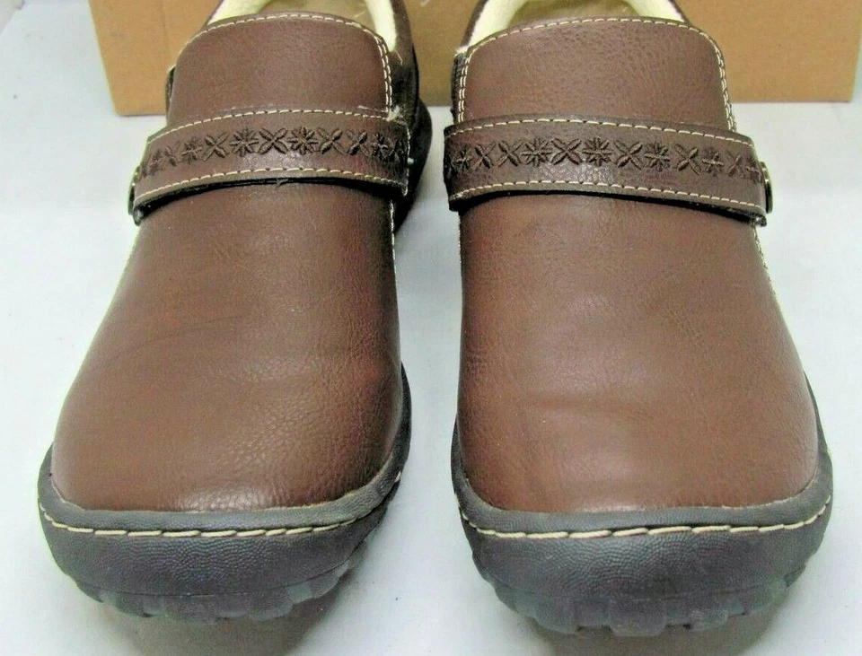 Womens JBU By Jambu Blakely Vegan Leather Encore Slip on Shoe Moccasin Brown 6M - Image 3 of 4