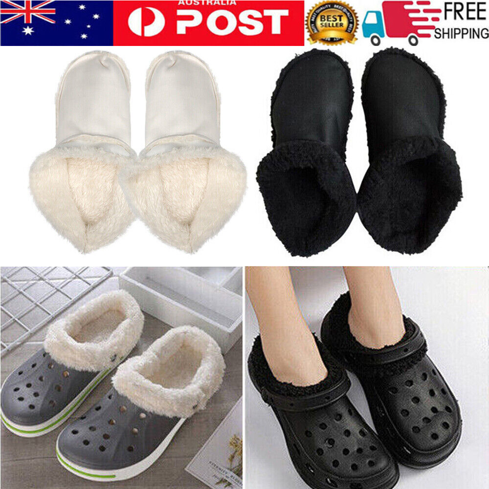 AU Furry Croc-Liners Insoles Inserts For Fur Lined Crocs-Shoes