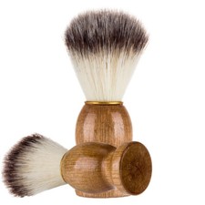 Men's Shaving Brush Facial Beard Cleaning Appliance Bathroom wooden Handle New