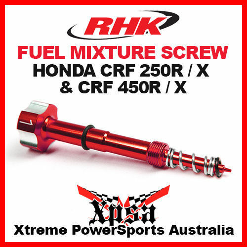 RHK FUEL MIXTURE SCREW KEIHIN FCR CARB CARBY RED HONDA CRF 250R 250X