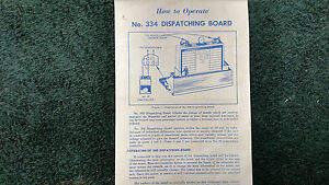 LIONEL-334-DISPATCHING-BOARD-INSTRUCTIONS-PHOTOCOPY