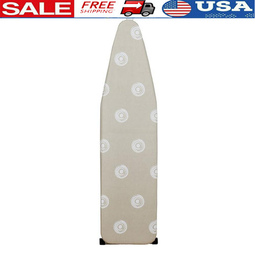 Adjustable Ironing Board W/ Pad Cover Durable Steel Frame Height Lock Mechanism