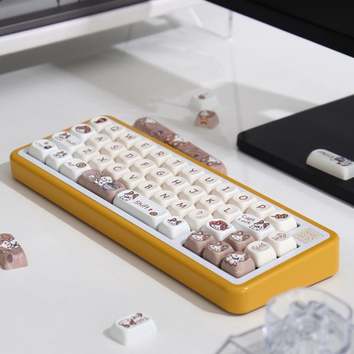 GMK Copy PBT Japan Cuisine Kitten Theme Keycaps MOA Profile 140pcs for Cherry MX - Picture 4 of 15