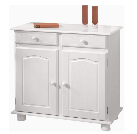 MOBILE IN PINO MASSICCIO CREDENZA BUFFET LOVI 2 ANTE E 2 CASSETTI