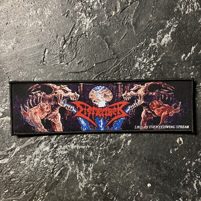 DISMEMBER - LIKE AN EVER FLOWING STREAM DEATH METAL WOVEN PATCH BLACK BORDER