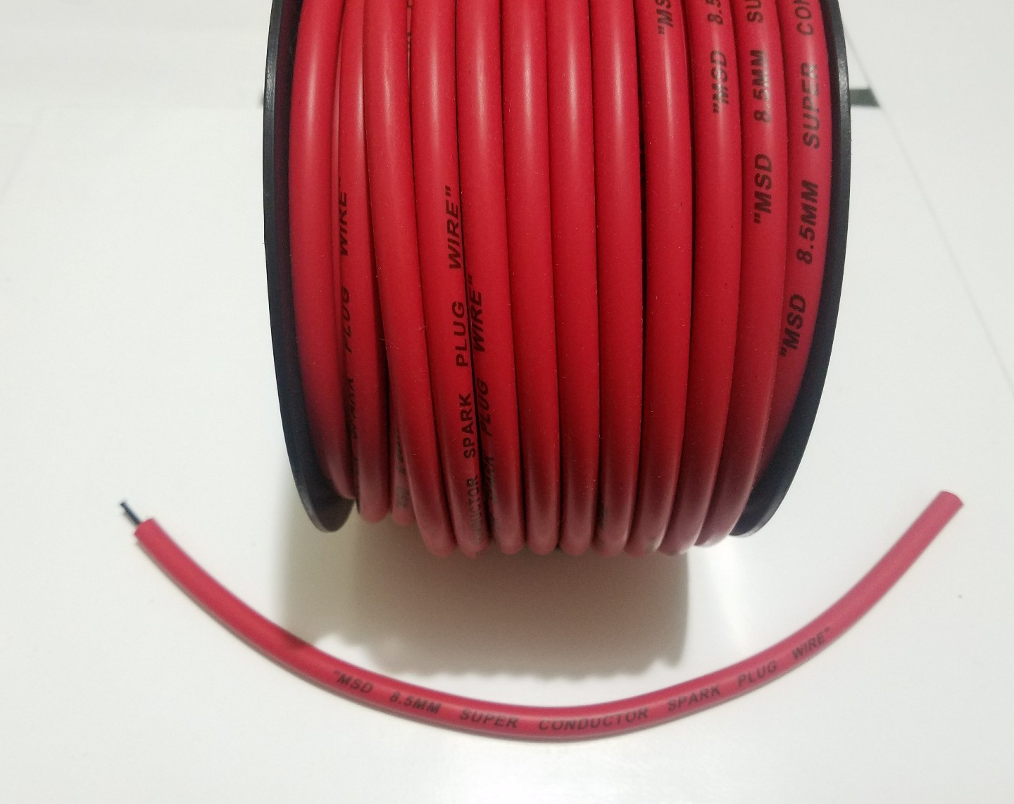 8.5mm MSD IGNITION SUPER CONDUCTOR RED silicone Spark plug wire sold by foot