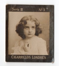 1900s Uruguay Photographic Tobacco Card Danckelman & Schrader S3 #3 Child Study