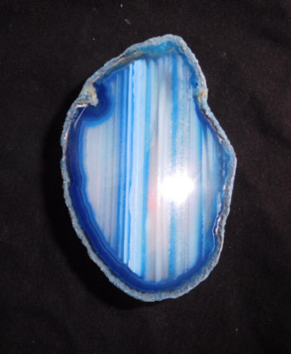 NIGHT LIGHT #17 - Brazilian Agate Stone Slice - Childs Bedroom, Hallway, Kitchen