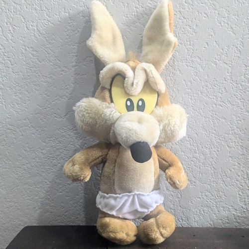 Warner Brothers Studio Six Flags Baby Wile E Coyote Plush Looney Tunes 1997