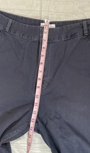 NEW ZARA slate Blue Gray Chino Pants Woman’s Size 8 Classic 100% Cotton - Picture 9 of 16