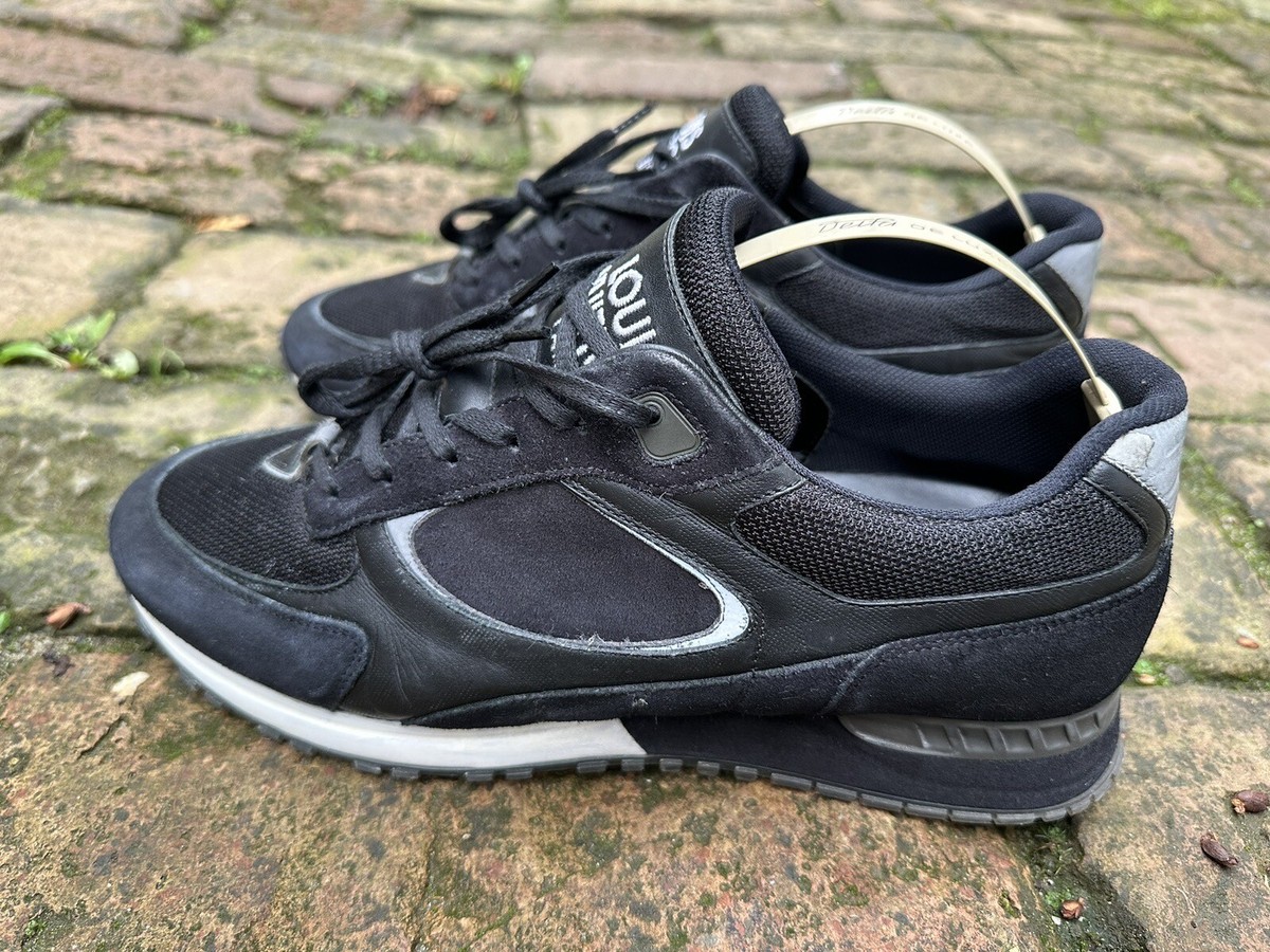 LOUIS VUITTON◇ローカットスニーカー/UK7.5/BLK/1A9FA0// LOUIS