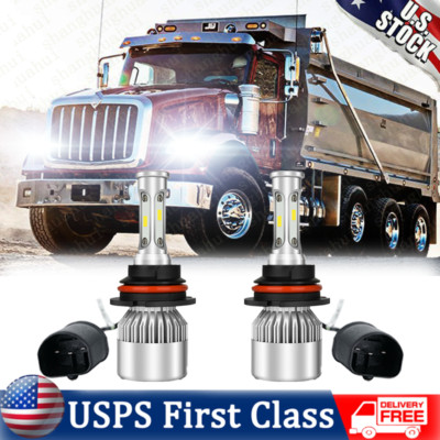 Super White LED Headlight Bulb Kit for 2003-2012 International Truck 4300 4400