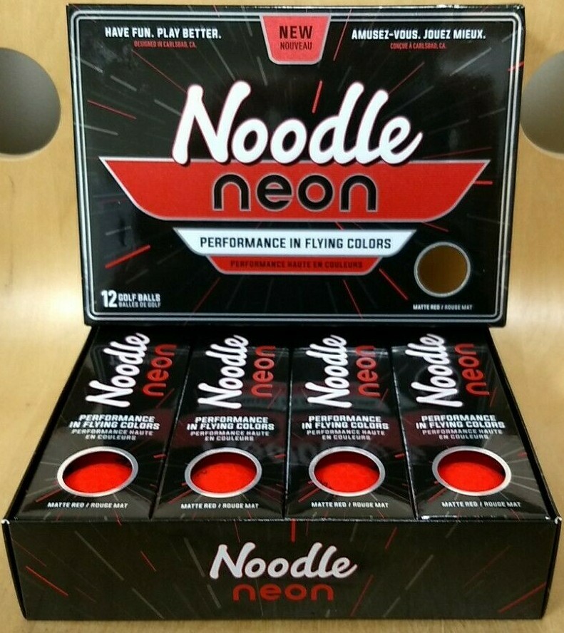 noodle neon red golf balls