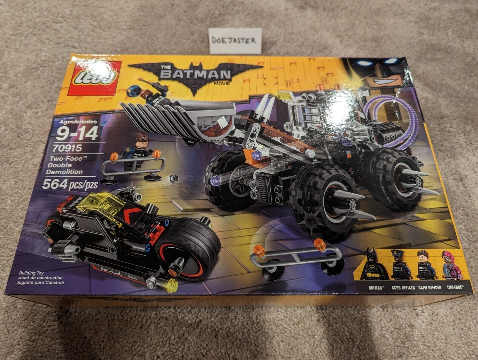 LEGO 70915 Two-Face Double Demolition - NIB - 2017 - Lego Batman Movie - DC