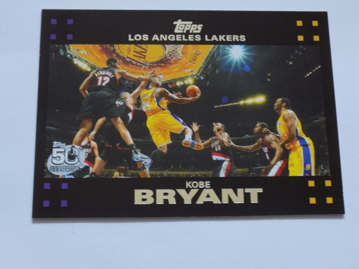 2007-08 Topps 50th Anniversary Card #24 Kobe Bryant Lakers HOF | eBay