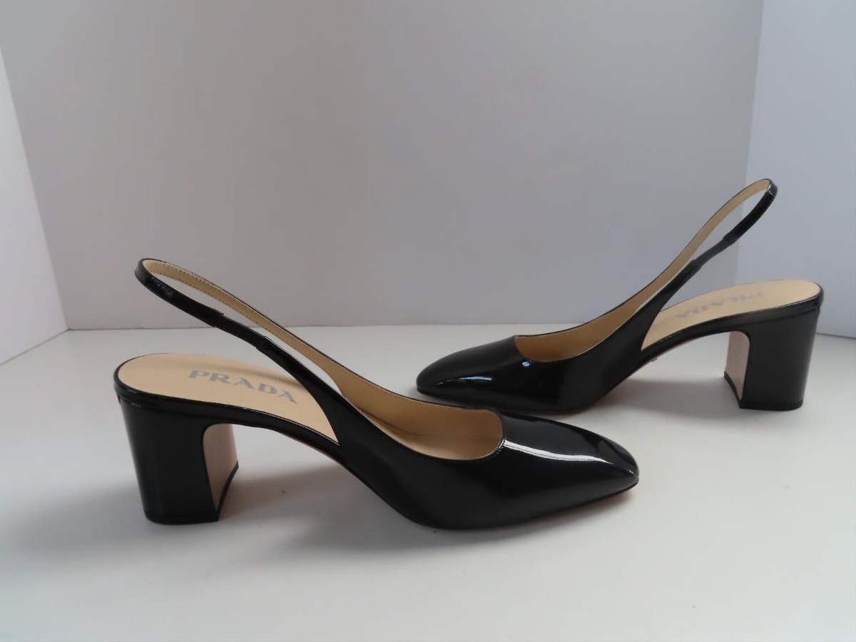 Prada ブラックミュール　38.5 Prada レザーミュール | ブラック | FARFETCH JP