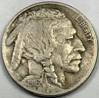 1916 BUFFALO NICKEL. BEAUTIFUL FULL HORN XF EARLY CIRCULATED COIN!