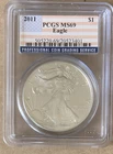 2011 PCGS MS69 American Silver Eagle Coin 1 oz .999