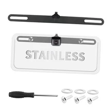 Standard License Plate Backup Camera Mounting Plate,Movable Adjustable 