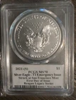 2021-S American Silver Eagle Type 1 -FDI SF Emer Issue - PCGS MS70 - Reagan
