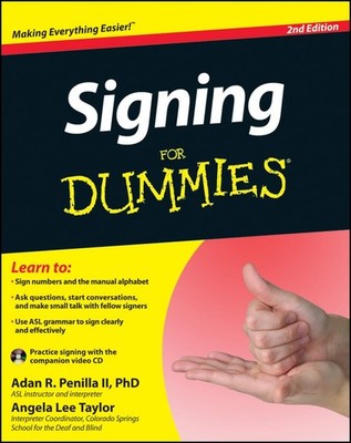 Signing For Dummies, with Video CD