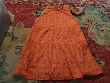 Peach Eyelet Loft XL eyelet dress sleeveless dress womens classy summer dress