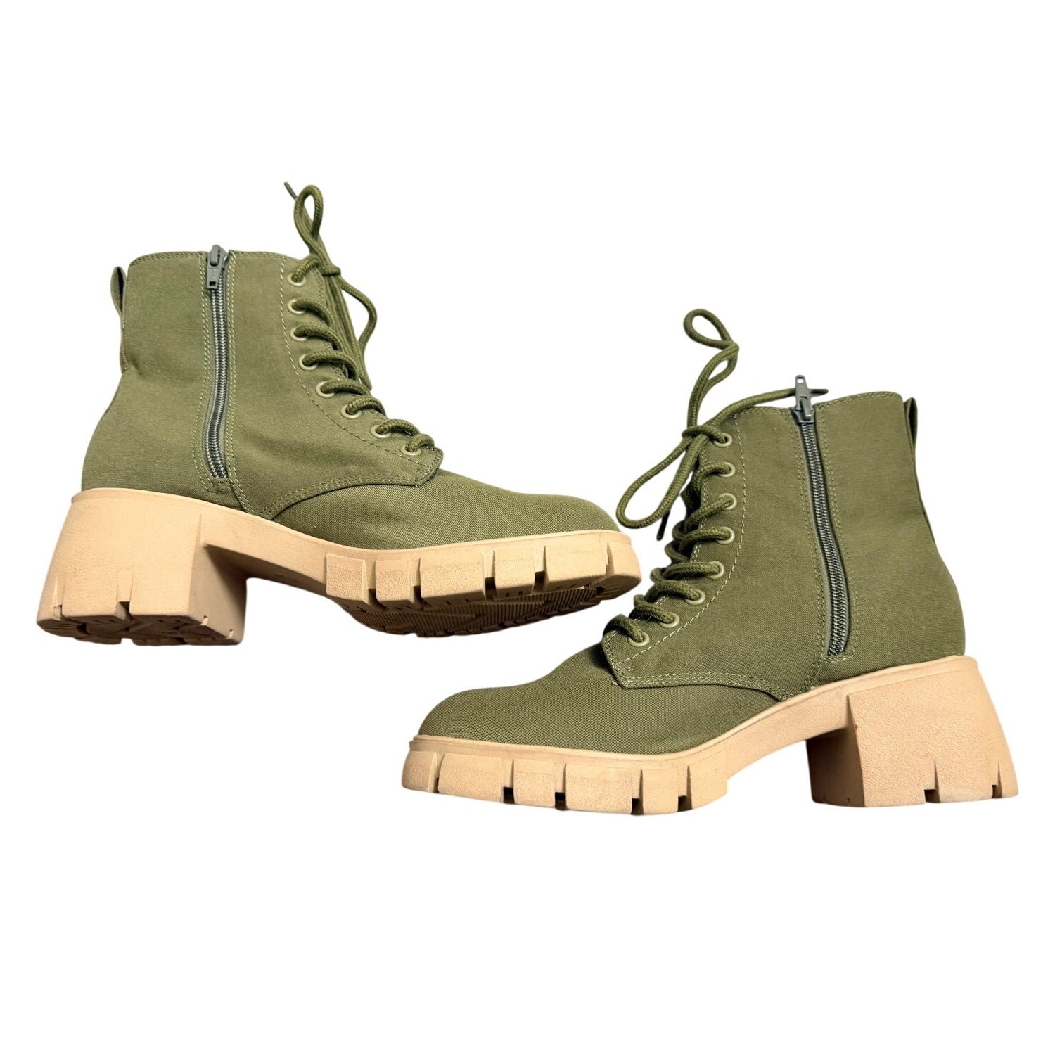 Universal Thread Platform Boots Combat Chunky Ank… - image 2