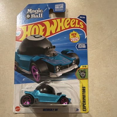 #ad Hot Wheels Decidedly Go Magic 8 Ball Experimotors 2025 Diecast Car 1:64 Blue $25.00