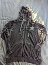 Grayson Threads Women's XL Super Soft Purple Long Sleeve Hoodies With Stars