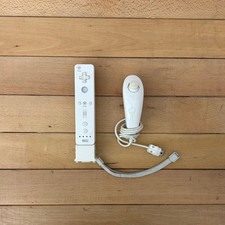 Controller Wii Wiimote NINTENDO WII ORIGINALE Bianco con Nunchuk Wii REMOTE