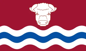 Herefordshire Flag Self Adhesive Vinyl Sticker