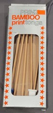 Prinz Vintage Bamboo Photography Print Tongs Set Of 3 Darkroom Photo Developing