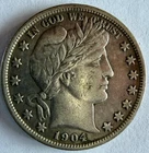 1904 Barber Half Dollar, Extra Fine Condition, Full LIBERTY and Band, Nice!