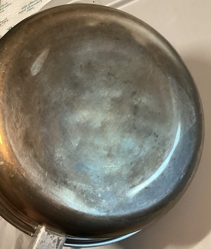 SALADMASTER Vintage 9” Skillet 18-8 Tri-Clad Stainless~ No Lid - Picture 3 of 7