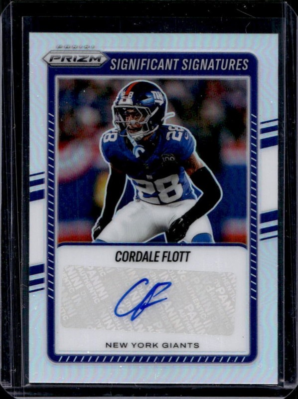 2025 Panini Prizm Cordale Flott Significant Signatures Auto #SSI-CFL Giants