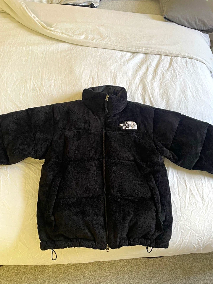 The North Face Nuptse Men’s Black Puffer - Full Zip Faux Fur - Size Small (mens), photo 2 of 5