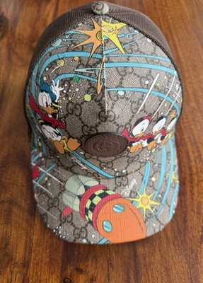 Gucci x Disney Donald Duck Trucker Mütze Cap 2021 Erwachsene Größe XXL